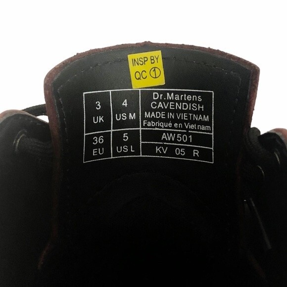 NWOT CAVENDISH Light Dr Martens Cherry Red Leather Shoes - Picture 12 of 13